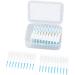200 Soft Interdental Brushes with Floss & Case | Portable Oral Care Tool | Blue Silicone Head - Perfect for Fresh Breath & Dental Hygiene - Buy Online on SooperMarket.com