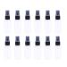UEETEK 12pcs Portable Travel Bottles Empty Clear Plastic Fine Mist Spray Bottles 30ml (Nozzle Color Random)