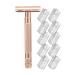 meiyan Durable Replaceable and Reusable Safety Razors with Double-Sided Blade Made of Stainless Steel D