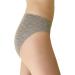 Womens Medium Grey Melange Thermal Panties Briefs - Moisture Wicking Merino Wool Silk - Buy Online on SooperMarket.com