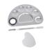 minkissy 1 Set Palette Nail Paint Display Boards Manicure Art Tools Manicure Display Boards Manicure Paint Trays Nail Display Racks Nail Art Tools Nail Polish Mixed Board Stainless Steel 12.5X9.5X1.5CM Silver