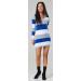 HAPPY MAMA Maternity Knit Colour Block Jumper Dress 405p Royal Blue - Size 8-10 - Buy Online on SooperMarket.com