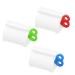 3 Pieces Rolling Tube Toothpaste Squeezer Toothpaste Seat Holder Stand Rotate Toothpaste Dispenser for Bathroom