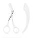 Eyebrow Scissors with Comb,Eyebrow Scissors,Eyebrow Trimmer Scissors Tool,Eyebrow Trimmer Scissors With Comb for Beginner Eyebrow Scissors for Women Girls Stainless Steel Eyebrow Razor(White)