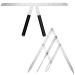 QUR 2Piece Eyebrow Ruler 3-Point Positioning Ruler Brow Caliper Measuring Tool Silver
