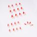 Red Stiletto Press-On Nails | Oval Short False Nails for Women & Girls | 24PCS Nail Art Set | International Shipping - Buy Online on SooperMarket.com