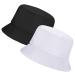 Rosoz Bucket Hat for Women Men Summer Travel Beach Sun Hat Outdoor Cap Unisex Bucket Hats Black/White
