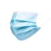 BigBig Home 100 Pieces Soft Disposable Face Mask 3-Layer Masks Dustproof Disposable Protective Masks Breathing Masks with Earrings Blue