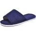 Jomix Unisex Washable Terry Slippers - 2 Pair Set for Guests | Travel Hotel Bathing Shoes in Blue EU Size 42/43 - Buy Online on SooperMarket.com