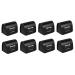 Beavorty 8 STK Klinge Storage Box Hairdressing Box Storage Bank Razor Cander Razor Bank Bank Recycling Container For Treatment Beline Iron Man Storage Book Blackx2st 6.5x4.5x6cmx2PCs