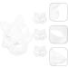 AOKWAWALIY 5pcs White Cat Masks | Blank DIY Halloween & Cosplay Half Face Masks | Perfect Masquerade Party Supplies - Buy Online on SooperMarket.com