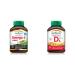 Jamieson No Fishy Aftertaste Extra Strength Omega-3 Mini 200 Count & Vitamin D3 1 000 IU - Exotic Tropical Fruit Flavour 100 Count (Pack of 1) Omega-3 Mini + Vitamin D3