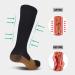 Sainberth 4 Pairs Copper Compression Socks 15-20mmHg for Men and Women - Black Athletic Support Stockings 8-14 - Buy Online on SooperMarket.com