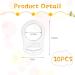 Vicloon 20 Pcs Silicone Baby Dummy Pacifier Holder Clip Adapter - Transparent/White - Buy Online on SooperMarket.com