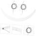 WOFASHPURET 1set Bridge Rulers Nose Measuring Measure Eyebrow Positioning Measurement Face Assist Auxiliary - Buy Online on SooperMarket.com