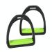 Shires "Compositi Premium Profile Stirrups Bright Green Adults