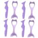 MAGICLULU 8 Pcs Make up Aid Tools Eyeliner Guard Eyelash Grafting Tool Eyelash Kits Cosmetic Purple