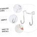 CHILDWEET Stainless Steel Hooks 3pcs Wall Hanger Hooks Key Hanger Wall Clothes Rack Bathroom Hangers Wall Hook Ordinary 7.5X6.5CM Silver - Buy Online on SooperMarket.com