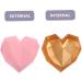 KOMBIUDA Heart Shaped Box Bridesmaid Wedding Favor Boxes Party Holder With Cover Miss 18X18X12CM Pink - Buy Online on SooperMarket.com