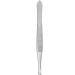 High-Quality Silver Eyebrow Tweezers - 9 cm Carbon Steel Inclined Tip for Precision Hair Removal - Buy Online on SooperMarket.com