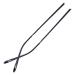 RANARA Eyeglass End Tips Replacement Eyeglass Legs Eyeglass Accessories 1 Pair of Metal Eyeglass Temples Replacement Temples for Eyeglasses Matte Black