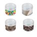 Liujzzi 20-Piece Travel Cosmetic Container Set | Glass Pots with Clear Lids for Creams Samples & Makeup Storage (5g 10g 15g 20g) - Buy Online on SooperMarket.com