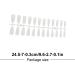Dajidafu 1 Set French Tip Press on Nails Extra Long Colorful Gloss Adhesive Tabs Full Cover Ballerina Flat head for Women Girls Type 16 - Buy Online on SooperMarket.com