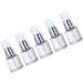 Hemoton 5pcs 20ml Mini Glass Pump Bottles - Refillable Perfume & Essential Oil Dispenser for Travel & Home (Silver) - International Shipping Available - Buy Online on SooperMarket.com