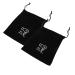 BELLIFFY 2pcs Storage Bag Styling Tool Organizer Empty Matte Lip Tubes Hair Dryer Supplies Velvet Black
