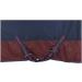 RL24 Weiddecke Full Neck 600D Waterproof Horse Blanket | Transition Rain Sheet | Polarfleece Lining | Size 145 cm Navy/Brown - Buy Online on SooperMarket.com