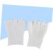 HAPINARY 1 Pair Gel Dry Cracked Heels Socks Cracked Foot Socks Open Toe Socks Thumb Bunion Corrector Five Finger Socks Silicone Socks Moisturising Foot Spa Socks White Moisturizing - Buy Online on SooperMarket.com