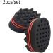 Dajidafu 2 Pieces Brush Barber Twist Sponge Hair Sponge Different Hairstyles Unlimited Use Moisture Resistance Brush for Kids - Buy Online on SooperMarket.com