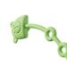 Stretchable Chewable Safety Teether Silicone Chain - Bear Shape - Green - Buy Online on SooperMarket.com