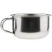 POFET 8cm Durable Stainless Steel Shaving Brush Mug Bowl - Premium Barber Beard Soap Dish for Men | International Shipping - Buy Online on SooperMarket.com
