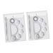 2 Sets Makeup Palette Stainless Steel Palette Kit Stainless Steel Pallet Nail Art Palette