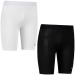 Gladiator Sports Compression Shorts - Women (black and white) L White
