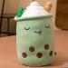 HPORY Bubble Tea Plush Pillow - Cute Boba Milk Tea Cup Toy with Strawberries - Soft Stuffed Throw Pillow for Kids - Green 35cm - Buy Online on SooperMarket.com