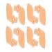 Toddmomy 4 Pairs Toe Separator Thumb Protector Big Toe Separator Silicone Toe Spacer Orthopedic Bunion Silicone Hammer Toe Toe Spacers Foot Care Supplies Tool Silica Gel Skin Color 7x3.5cm