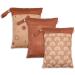 Muslong 3 pieces of diaper pocket wetbag reusable cloth diapers nast pockets for on the go diaper bag Wetbag diaper bags for babies diapers dirty clothes and other accessories (sun)