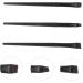Baluue 3pcs Eyeliner Brush Eyebrow Brush Makeup Make up Brush Eyeliner Tool Plastic Handle Black - Buy Online on SooperMarket.com