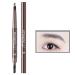 Eyebrow Pencil Longlasting Waterproof Durable Automaric Liner Eyebrow 5 Colors to Choose Natural Eyebrows that Last For a Long Time (grey)