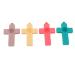 4Pcs Silicone Baby Teether Toy - Infant Teething Relief for Sore Gums | Chew Toys for Comfort - Buy Online on SooperMarket.com