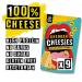 CHEESIES Cheddar Crunchy Cheese Keto Snack 100% Cheese Sugar Free Gluten Free No Carb High Protein Vegetarian | 2.1oz (Pack of 9) - Buy Online on SooperMarket.com