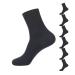 Fibye Thickened Bamboo Diabetic Socks for Men & Women Non-Binding Extreme Wide Socks for Swollen Feet Medium Black