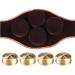 Moxa Cone Burner Box Set - Acupuncture Moxa Box Moxibustion Burner Holder Box with 4 Boxes and Carry On Belt for Back Pain Muscle Stiffness Tendonitis Arthritis/NO Moxa Cone (B)