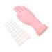 FOMIYES Nail Art Tools Nail Set Tool 1 Set Flexible Practice Hand Display Nail Includes Fake Art Useful Tool Beginner Manicure DIY Bendable for Training Manicure Tools Nail Tools 8X22.5CM As Shown