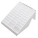Healeved 1pc Nail Art Display Box Nail Polish Sample Display Nail Sample Display Board Manicure Display Board Nail Polish Display Rack Nail Gel Grid Display Stand White