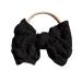 JSGHGDF Girls Bowknot Headband Soft and Stretchy Headwear Elastic Hair Bands Adorments for Infant Toddlers Black