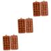 3pcs 15 Fudge Molds Non-Stick Mold Cartoon Animal Mold Silicone Mold Fondant Molds Bakeware Silicone Candy Mold Silicone Baking Molds Candy Molds Biscuits Cake Chocolate Candies mediumx3pcs Coffeex3pcs