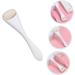 WOONEKY Oil Removal Roller Face Lift Roller Handheld Face Roller Skin Care Roller Oil Absorbing Volcanic Roller Volcano Stone Roller Face Sculpting Tool Rolling Volcano Stone Face Massager 10.30X2.70X1.50CM White - Buy Online on SooperMarket.com